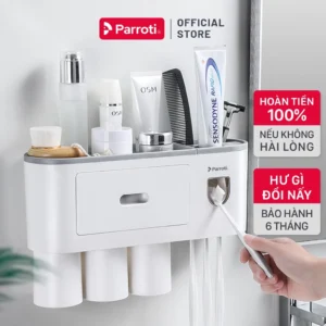 Kệ Để Đồ Phòng Tắm Hiện Đại - Bộ Nhả Kem Đánh Răng