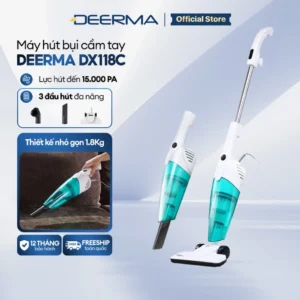 Máy hút bụi cầm tay Deerma DX118C - Bảo hành 12 tháng