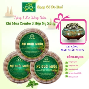 [TẶNG LƯ XÔNG] Combo 3 Hộp Nụ Đuỗi Muỗi Thảo Mộc Cố Đô Huế, nụ đuổi muỗi tự nhiên cho mẹ bầu, em bé