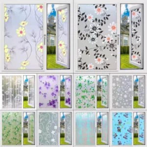 Giấy dán kính mờ chống nhìn trộm, sẵn keo dán Decal dán kính mờ - Khổ rộng 60cm