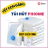 Túi hút chân không đựng quần áo - chăn gối PiHome. Máy hút chân không siêu tốc